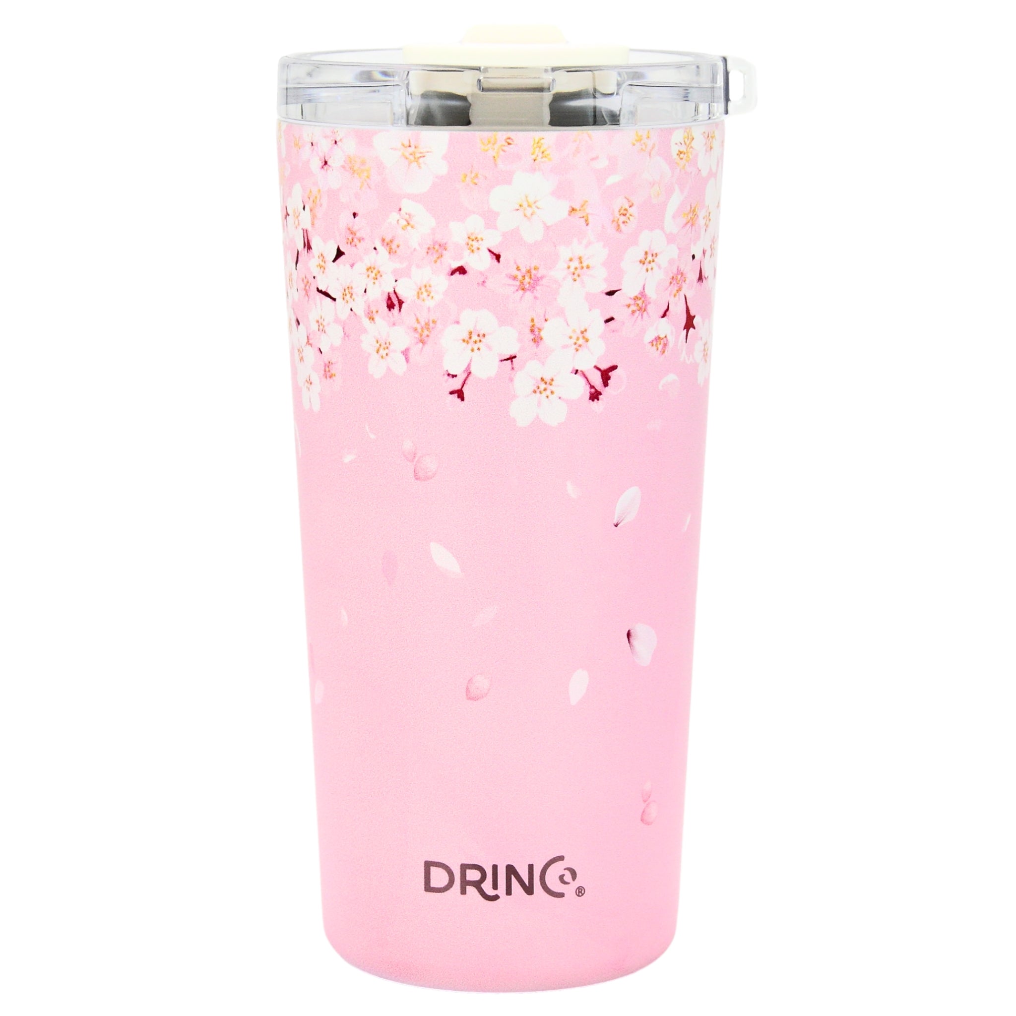 DRINCO® Seattle 20oz Insulated Tumbler Spill Proof Lid w/straw-Sakura by Orchid Lavender Tumblers