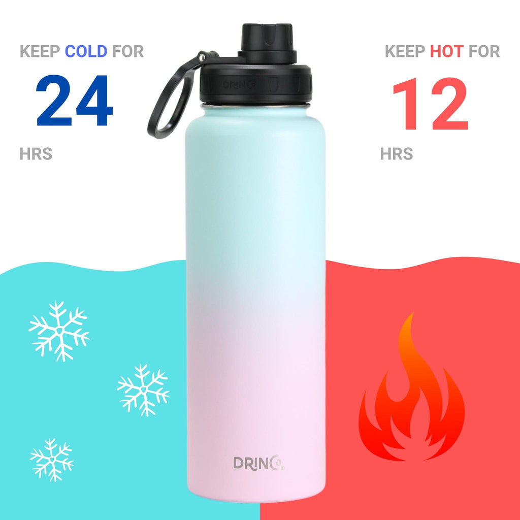 DRINCO® 40oz Stainless Steel Sport Water Bottle - Macaron by Orchid Lavender Water Bottles
