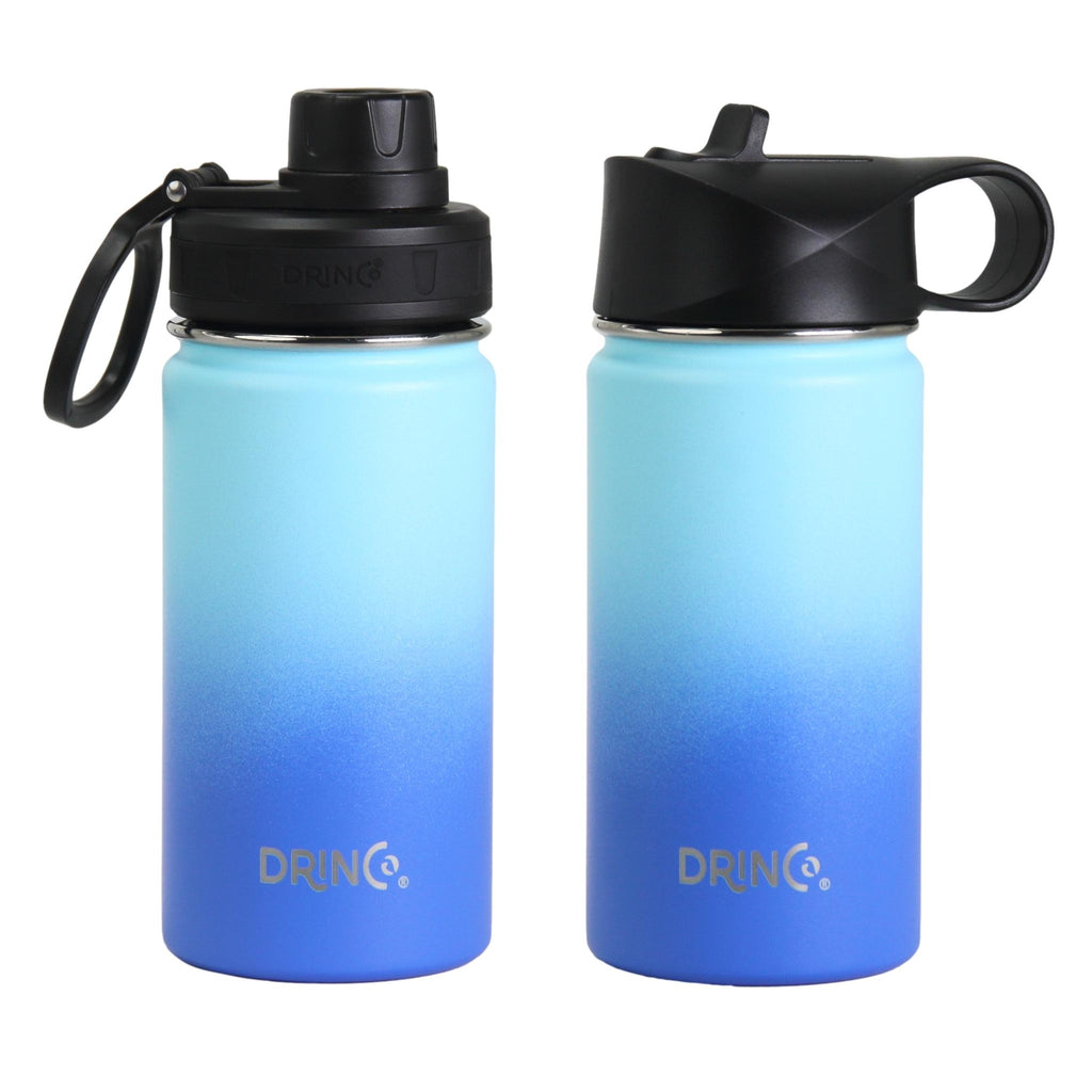 DRINCO® 14oz Stainless Steel Sport Water Bottle - Morning Sky Blue by Orchid Lavender Water Bottles