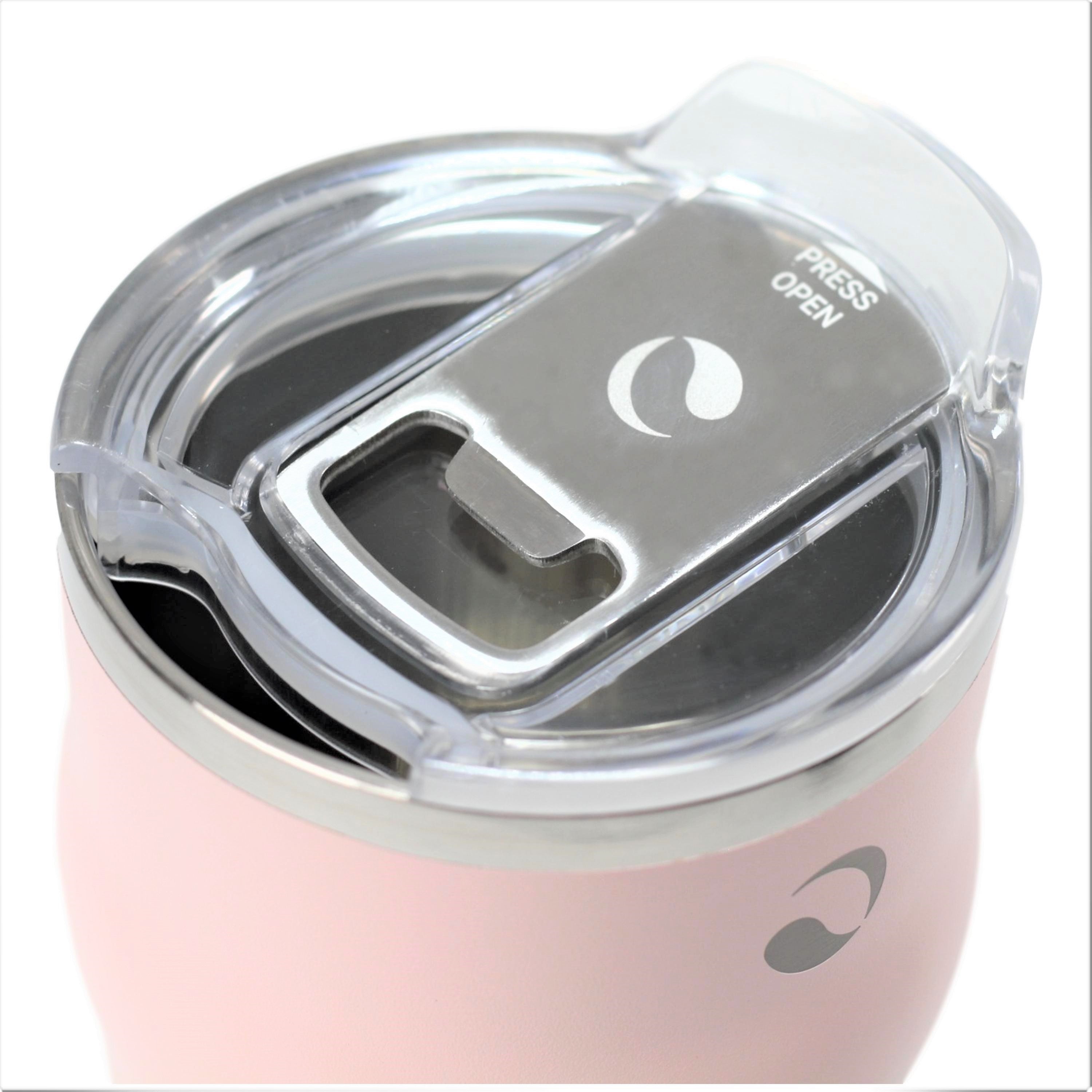 DRINCO 20oz Insulated Tumbler Beer Mug-Bottle Opener THOR-(Pale Pink) by Orchid Lavender Tumblers