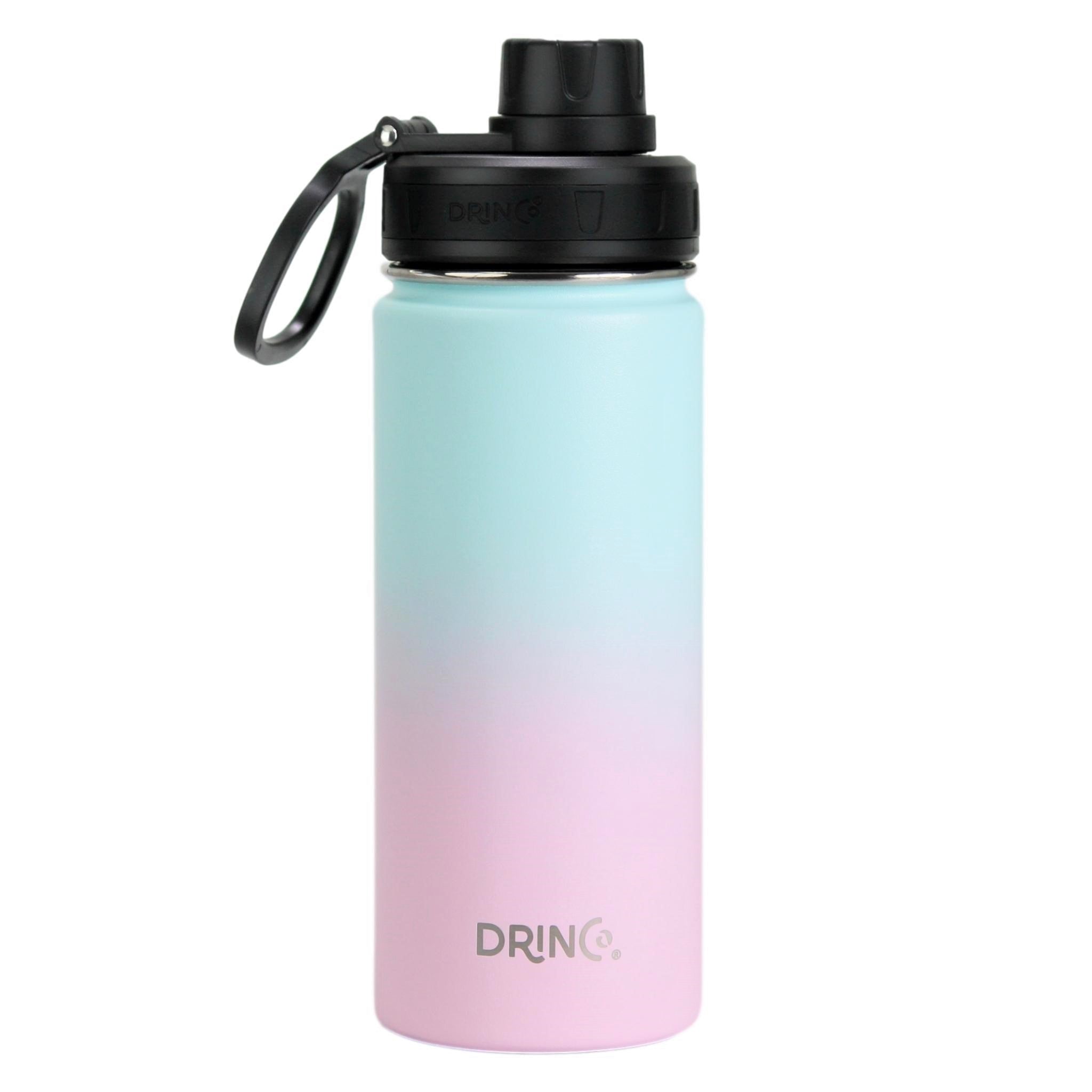 DRINCO® 18oz Stainless Steel Sport Water Bottle - Macaron by Orchid Lavender Water Bottles