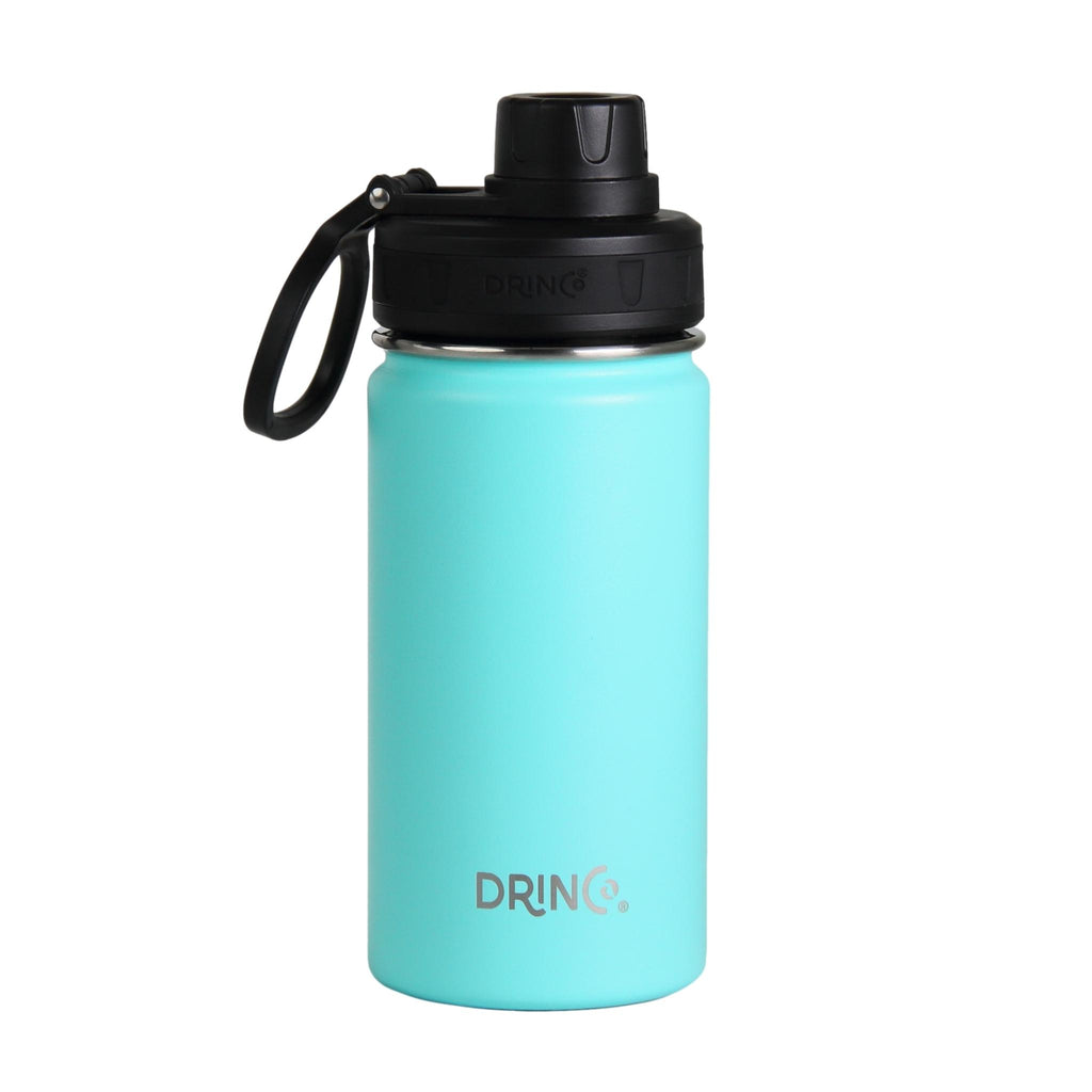 DRINCO® 14oz Stainless Steel Sport Water Bottle - Teal by Orchid Lavender Outdoor Recreation