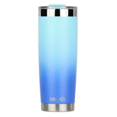 DRINCO® 20oz Insulated Tumbler Spill Proof Lid 2 Straws(SkyBlue) by Orchid Lavender Tumblers