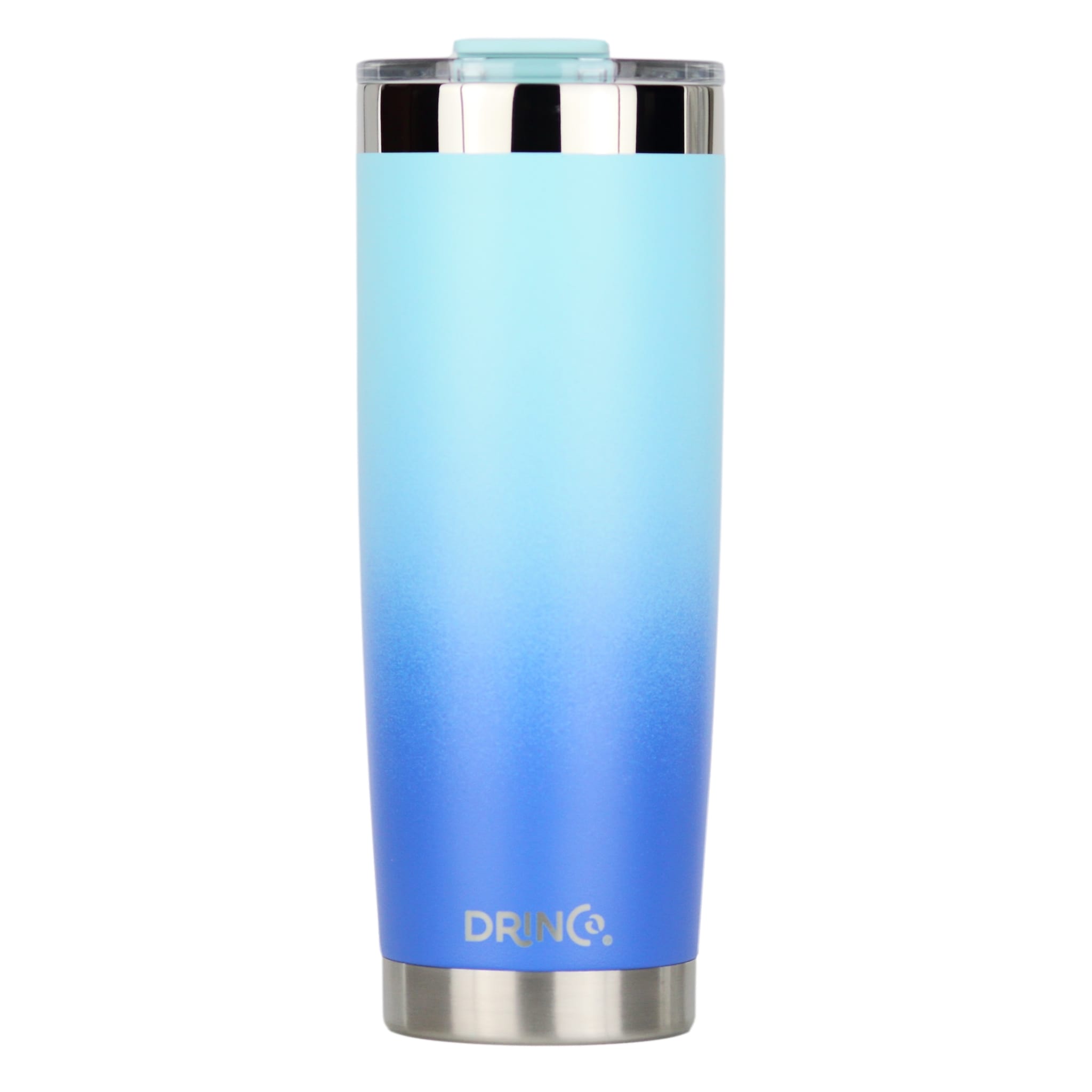 DRINCO® 20oz Insulated Tumbler Spill Proof Lid 2 Straws(SkyBlue) by Orchid Lavender Tumblers