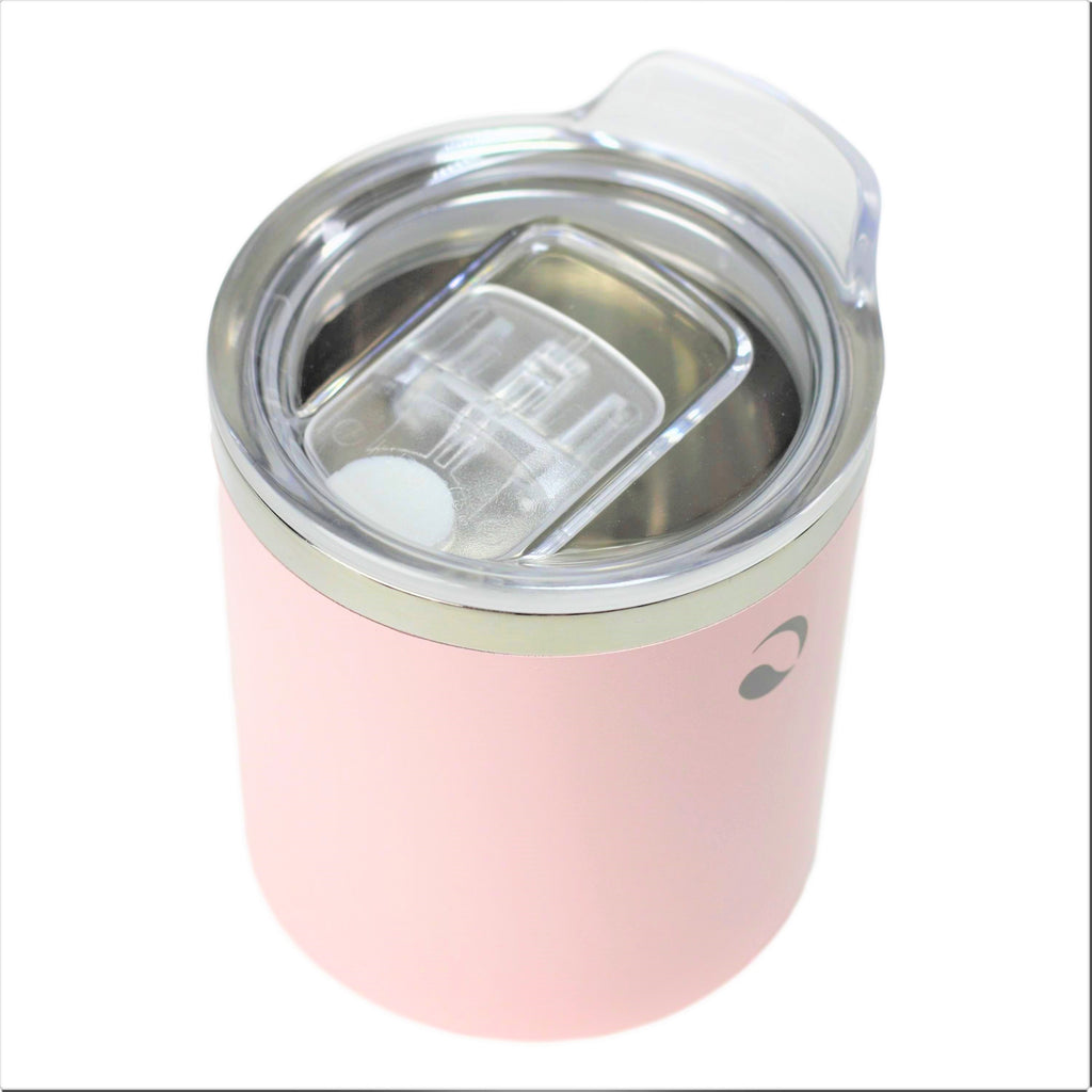 DRINCO- 10oz Vacuum Insulated Tumbler Whiskey Glass GULT (Pale Pink) by Orchid Lavender Tumblers