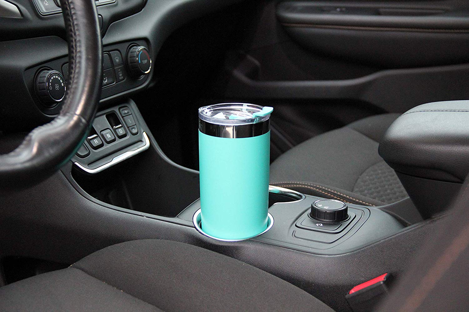 DRINCO® 20oz Insulated Tumbler w/Spill Proof Lid, 2 Straws(Teal) by Orchid Lavender Tumblers