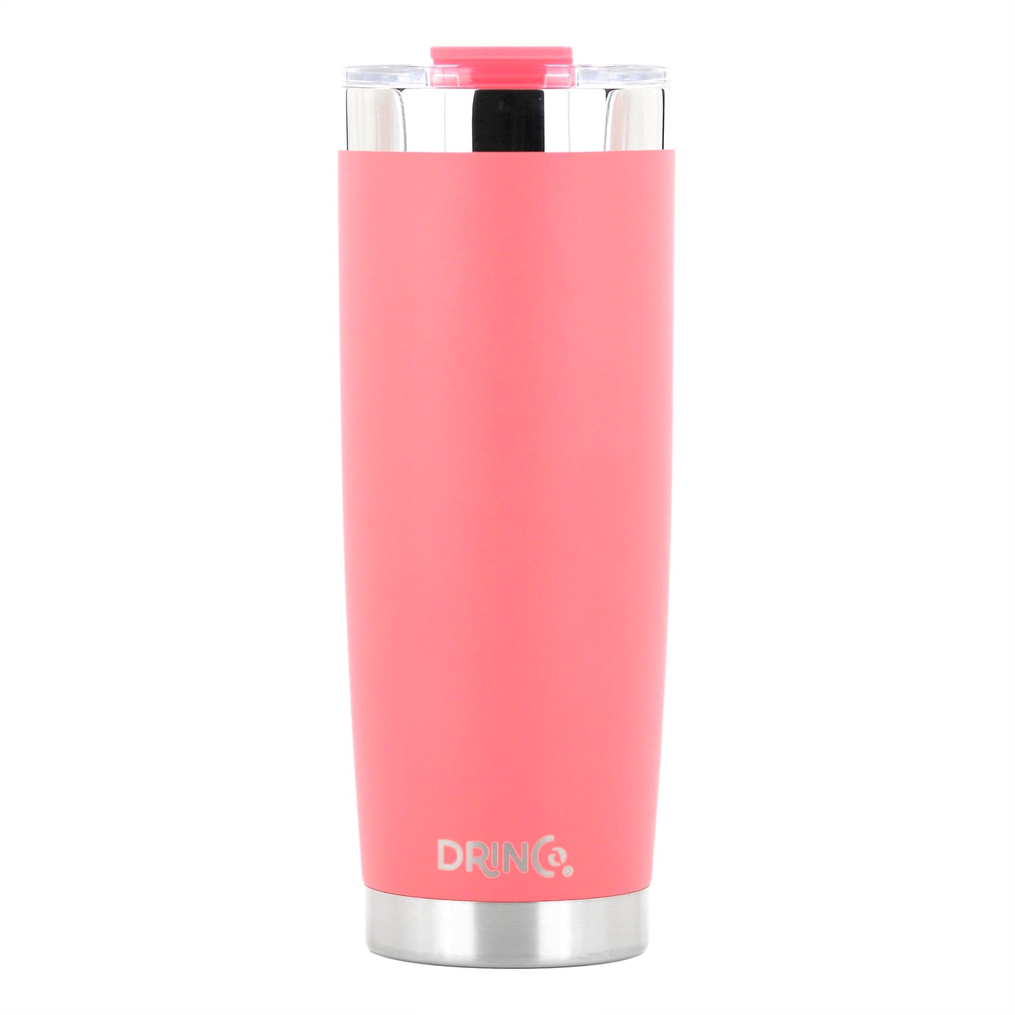 DRINCO® 20oz Insulated Tumbler w/Spill Proof Lid (Coral Paradise) by Orchid Lavender Tumblers