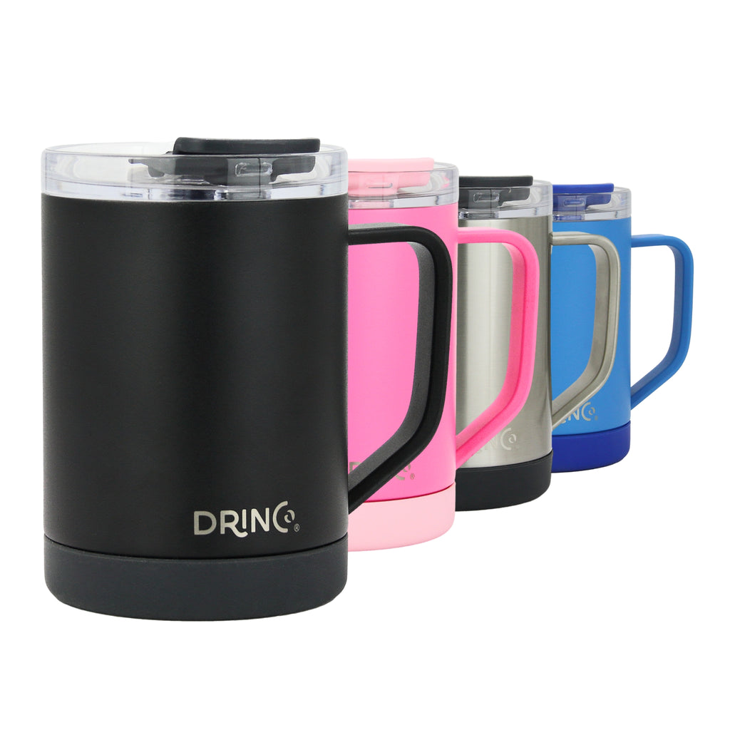 DRINCO® 16 oz Coffee Mug Vacuum Insulated Camping Mug Double Wall by Orchid Lavender Outdoor Recreation