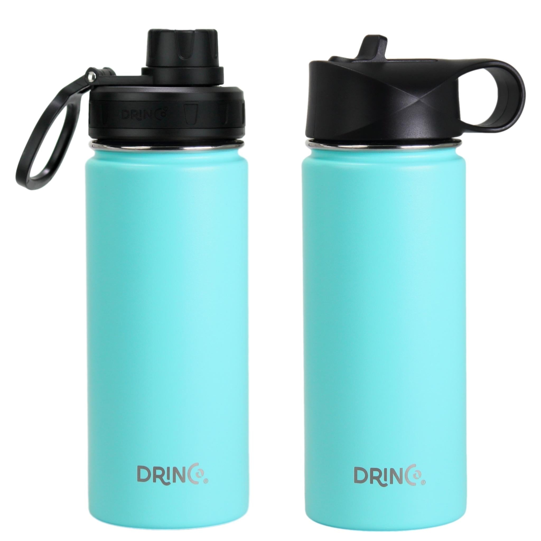 DRINCO® 18oz Stainless Steel Sport Water Bottle - Teal by Orchid Lavender Water Bottles