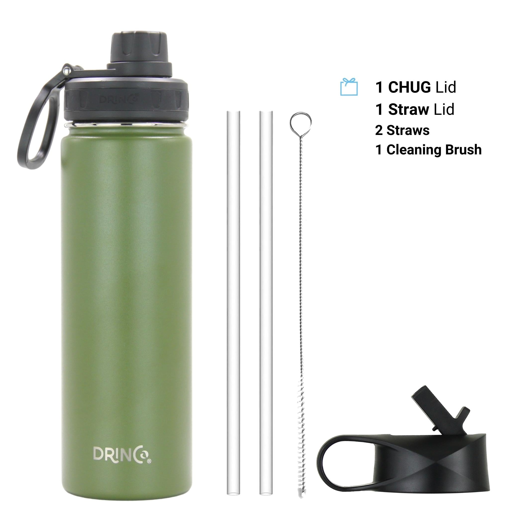 DRINCO® 22oz Stainless Steel Sport Water Bottle - Forest by Orchid Lavender Water Bottles