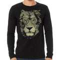 Lion Wearing Glasses Long Sleeve by Indigo Tiger Clothing
