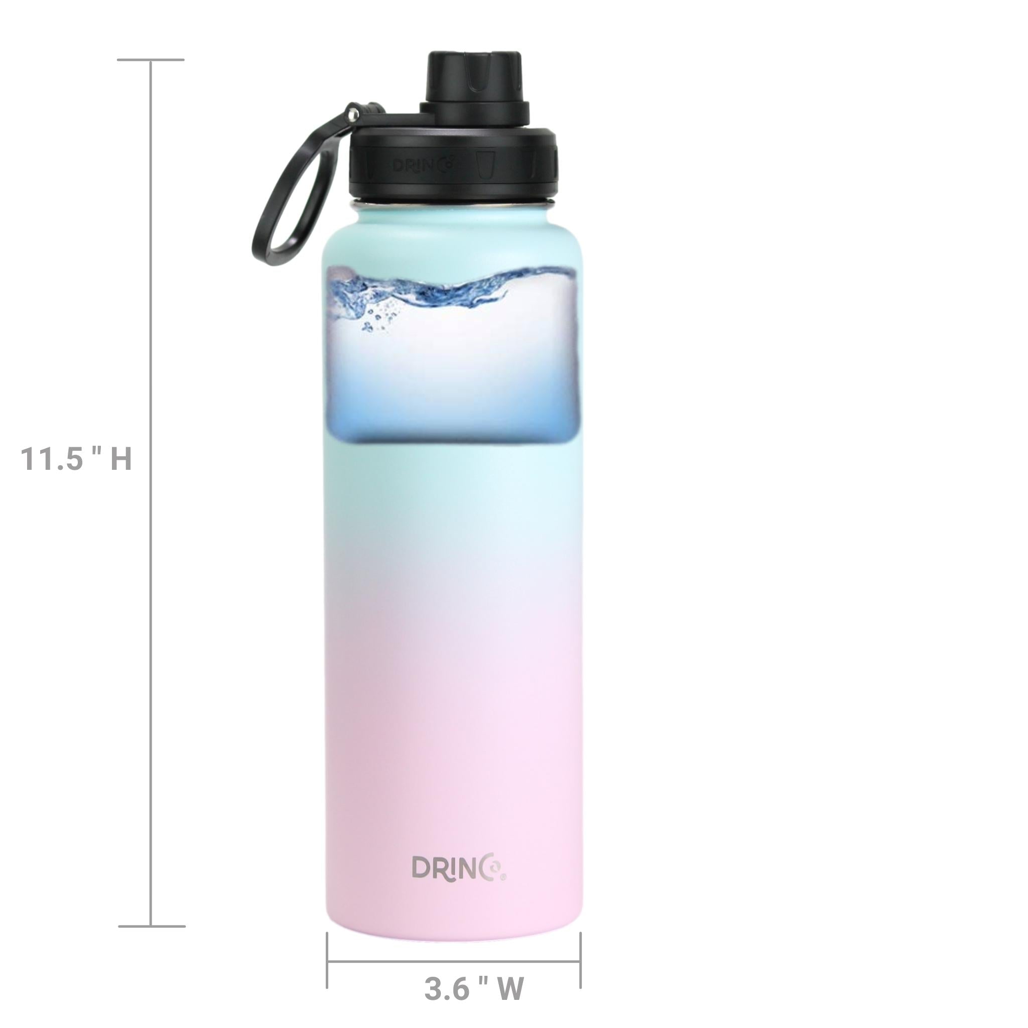 DRINCO® 40oz Stainless Steel Sport Water Bottle - Macaron by Orchid Lavender Water Bottles