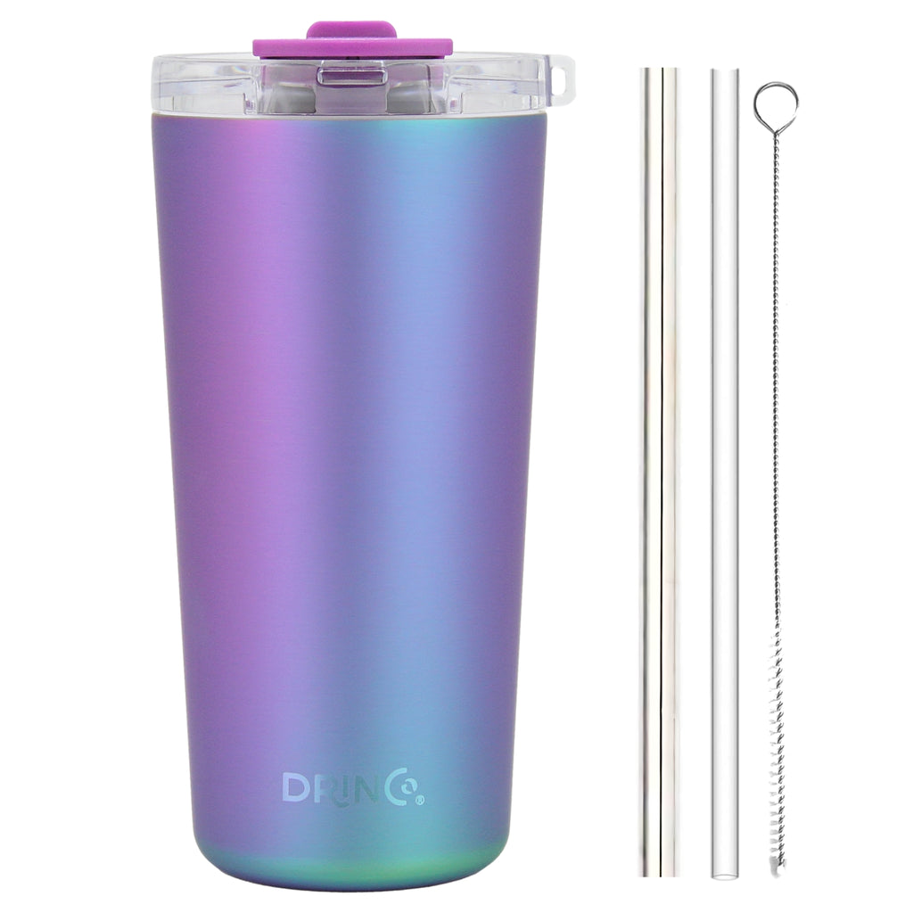 DRINCO® Seattle 20oz Insulated Tumbler Spill Proof Lid w/straw-Arabian by Orchid Lavender Tumblers