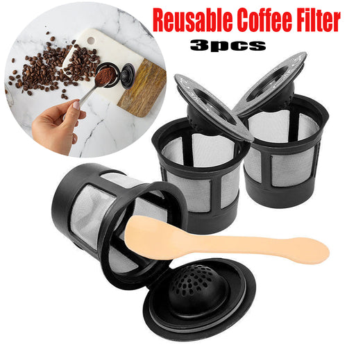 3pcs Reusable Coffee Filter Pod with Spoon by Cosmic Inventory Coffee Pods & Capsules
