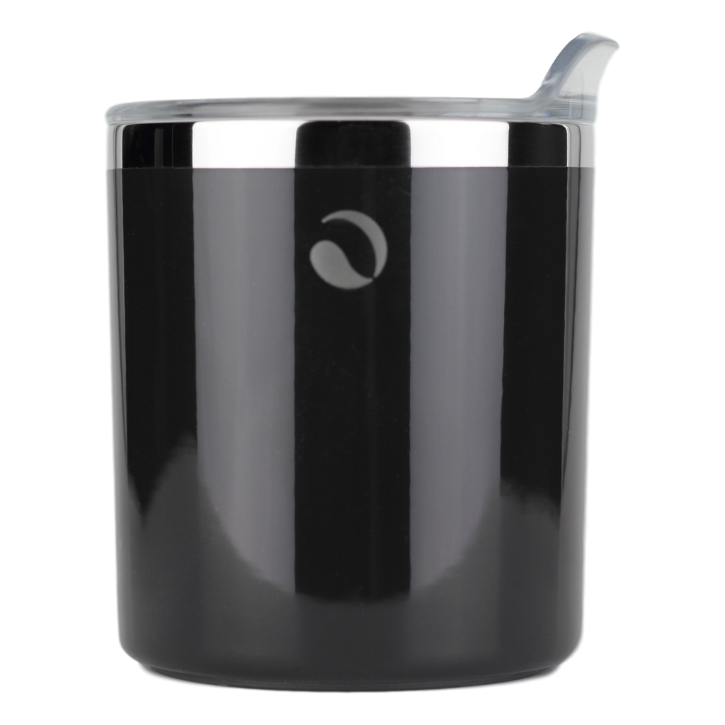 DRINCO- 10oz Vacuum Insulated Tumbler Whiskey Glass GULT (Jet Black) by Orchid Lavender Tumblers