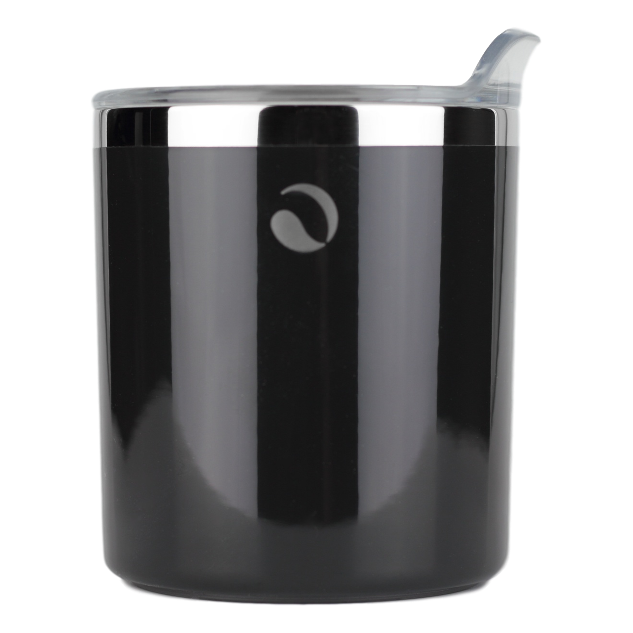 DRINCO- 10oz Vacuum Insulated Tumbler Whiskey Glass GULT (Jet Black) by Orchid Lavender Tumblers