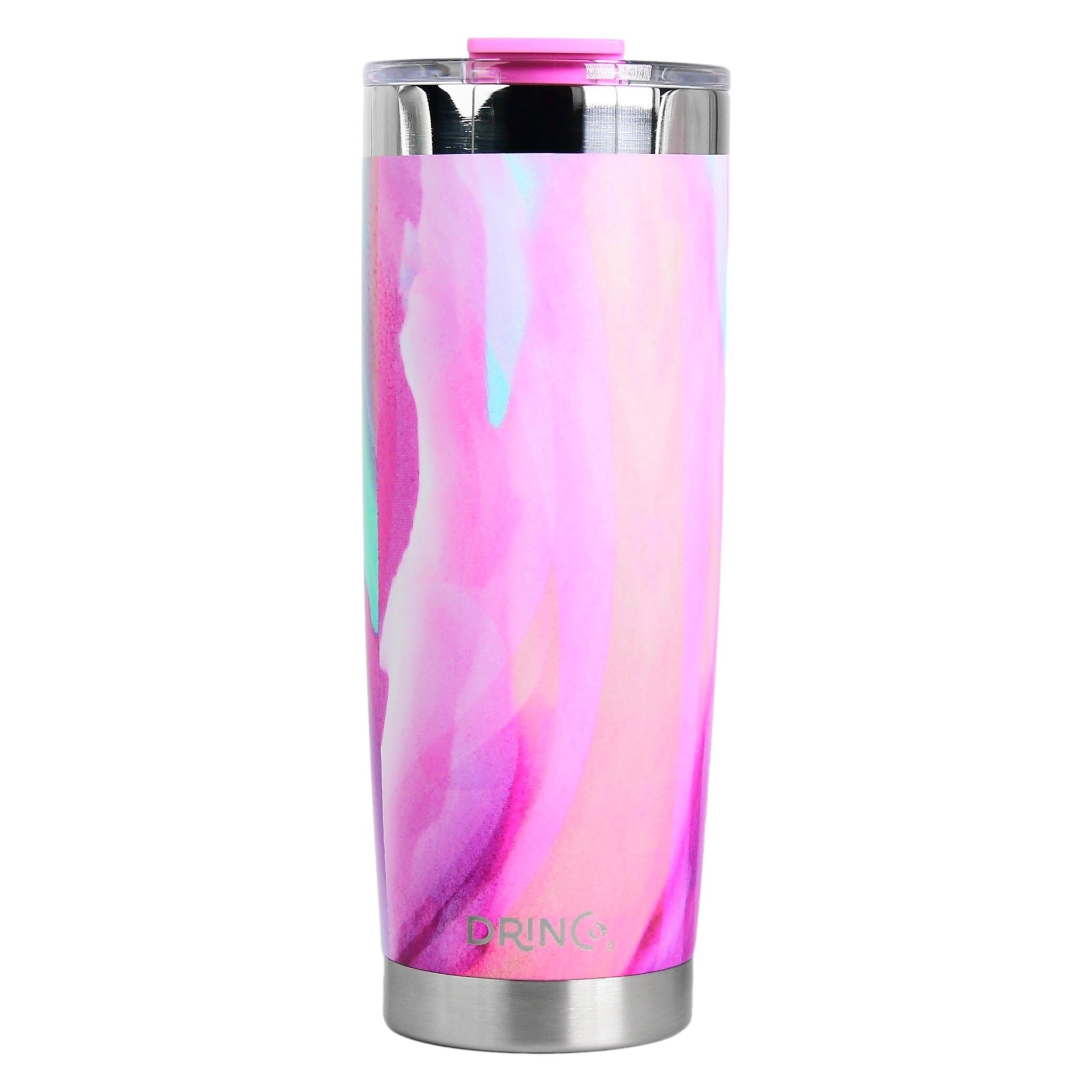 DRINCO® 20oz Insulated Tumbler w/Spill Proof Lid, 2 Straws (Galaxy) by Orchid Lavender Tumblers