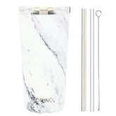 DRINCO® Seattle 20oz Insulated Tumbler Leakproof-Calacatta Marble by Orchid Lavender Tumblers
