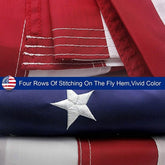 American Flag Outdoor Heavy Duty Embroidered Stars USA Flag by Cosmic Inventory Decorative Flags