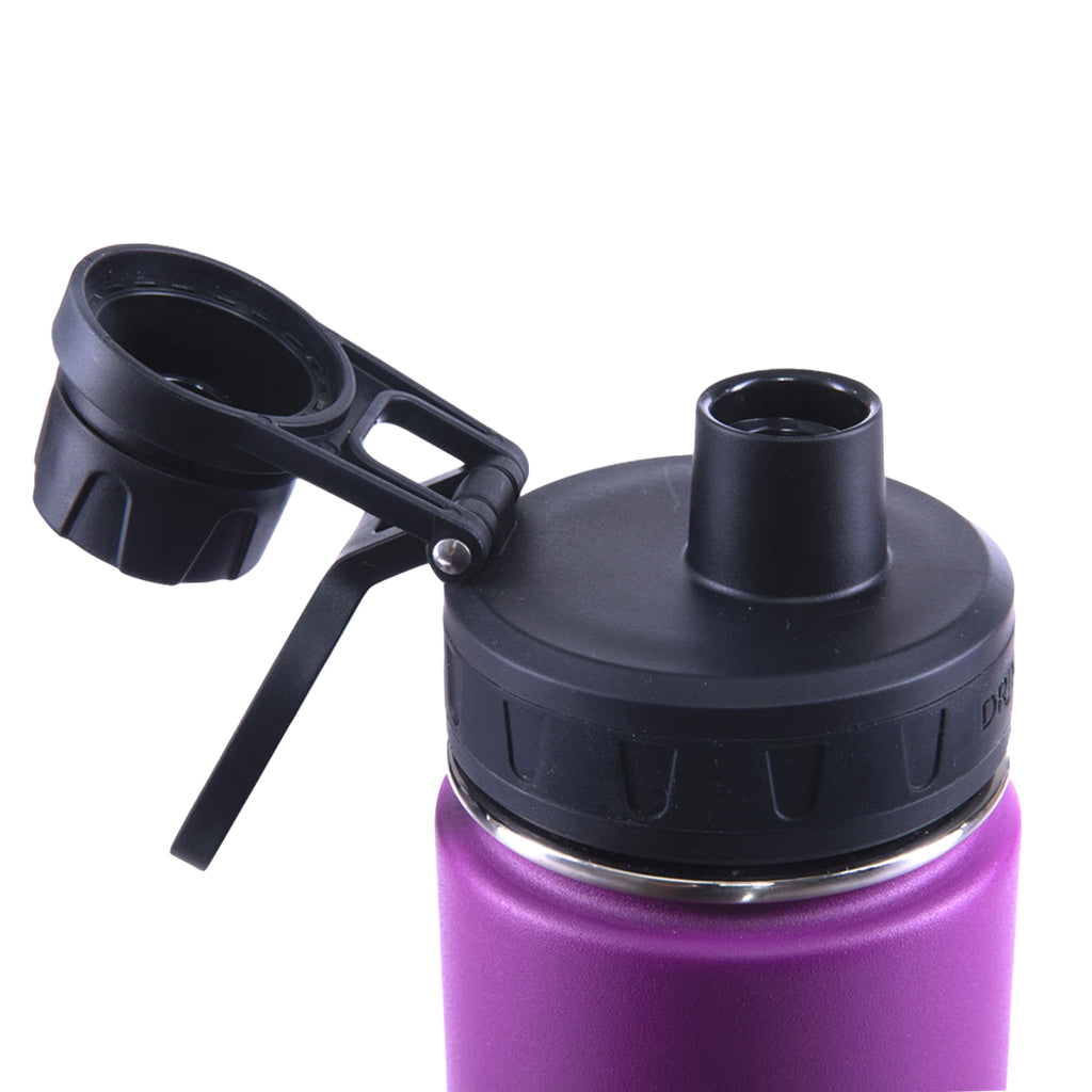 DRINCO® 22oz Stainless Steel Sport Water Bottle - Deep Purple by Orchid Lavender Water Bottles