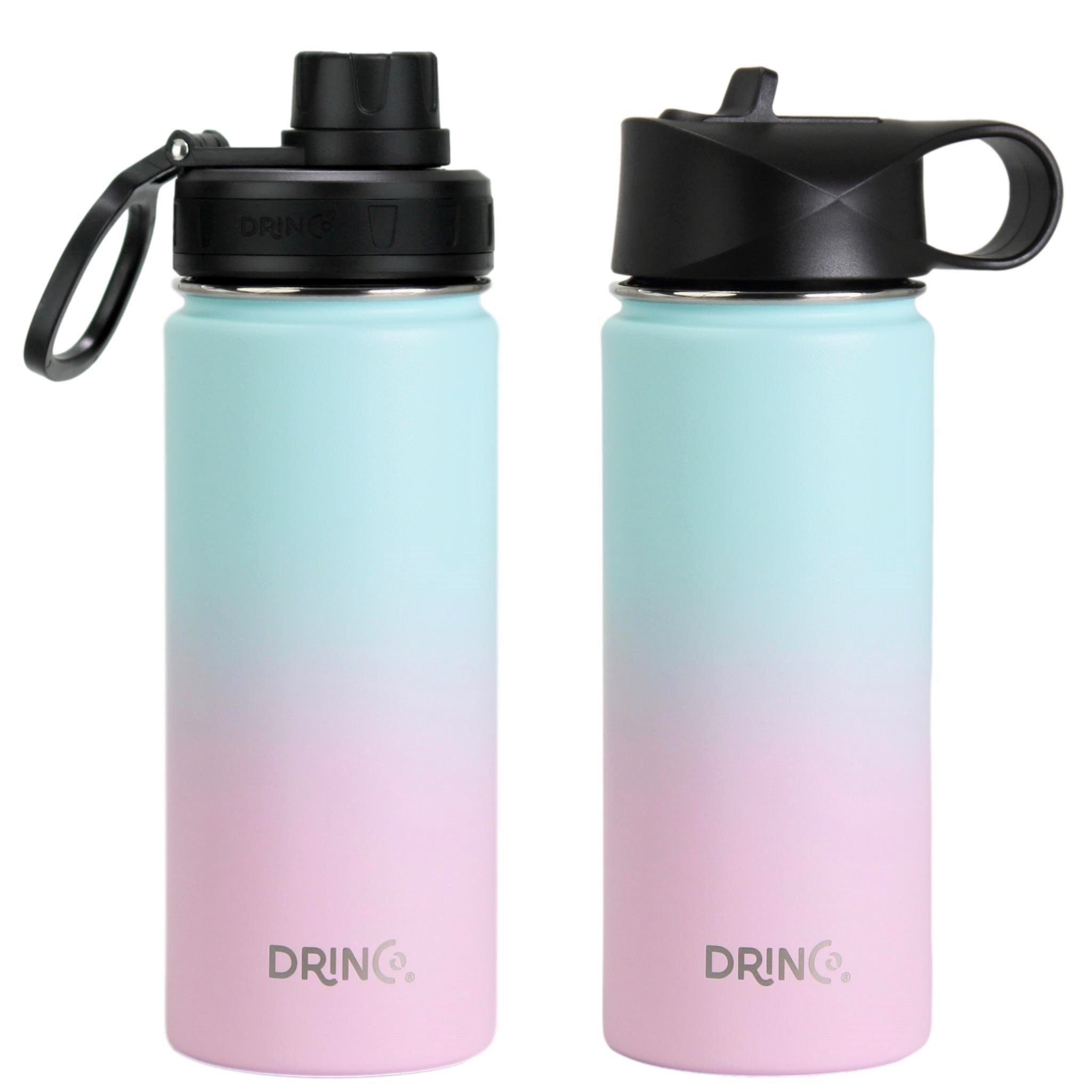 DRINCO® 18oz Stainless Steel Sport Water Bottle - Macaron by Orchid Lavender Water Bottles