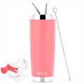 DRINCO® 20oz Insulated Tumbler w/Spill Proof Lid (Coral Paradise) by Orchid Lavender Tumblers