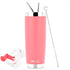 DRINCO® 20oz Insulated Tumbler w/Spill Proof Lid (Coral Paradise) by Orchid Lavender Tumblers