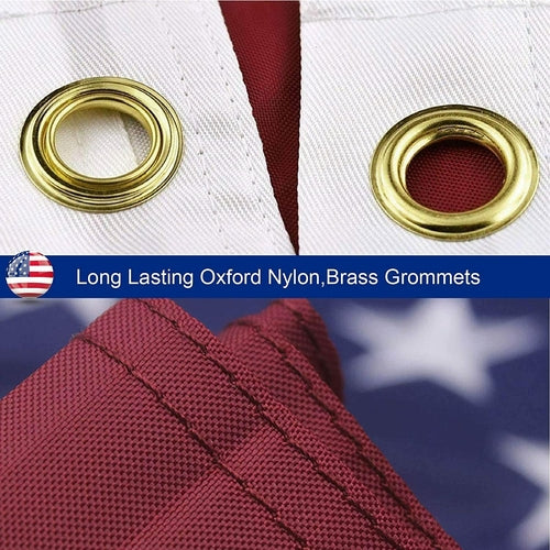 American Flag Outdoor Heavy Duty Embroidered Stars USA Flag by Cosmic Inventory Decorative Flags