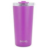DRINCO® Seattle 20oz Insulated Tumbler Spill Proof Lid w/straw-Purple by Orchid Lavender Tumblers