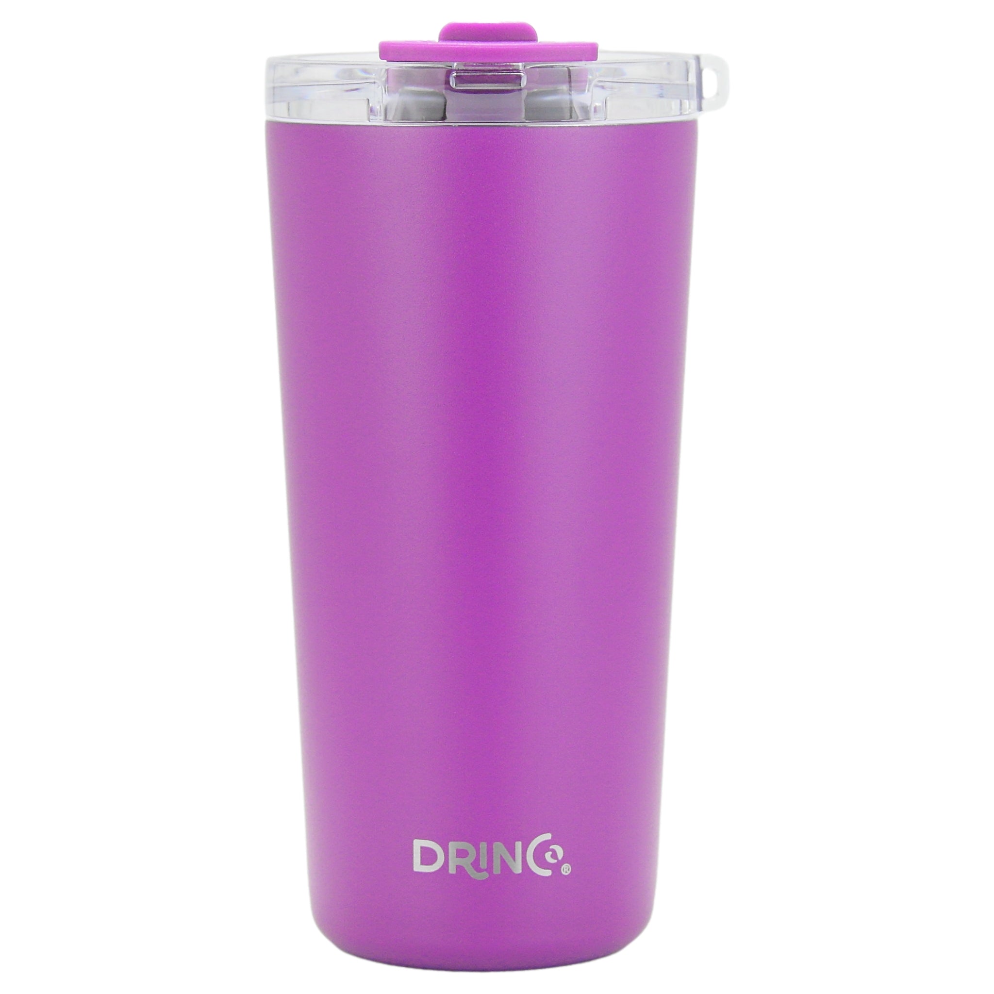 DRINCO® Seattle 20oz Insulated Tumbler Spill Proof Lid w/straw-Purple by Orchid Lavender Tumblers