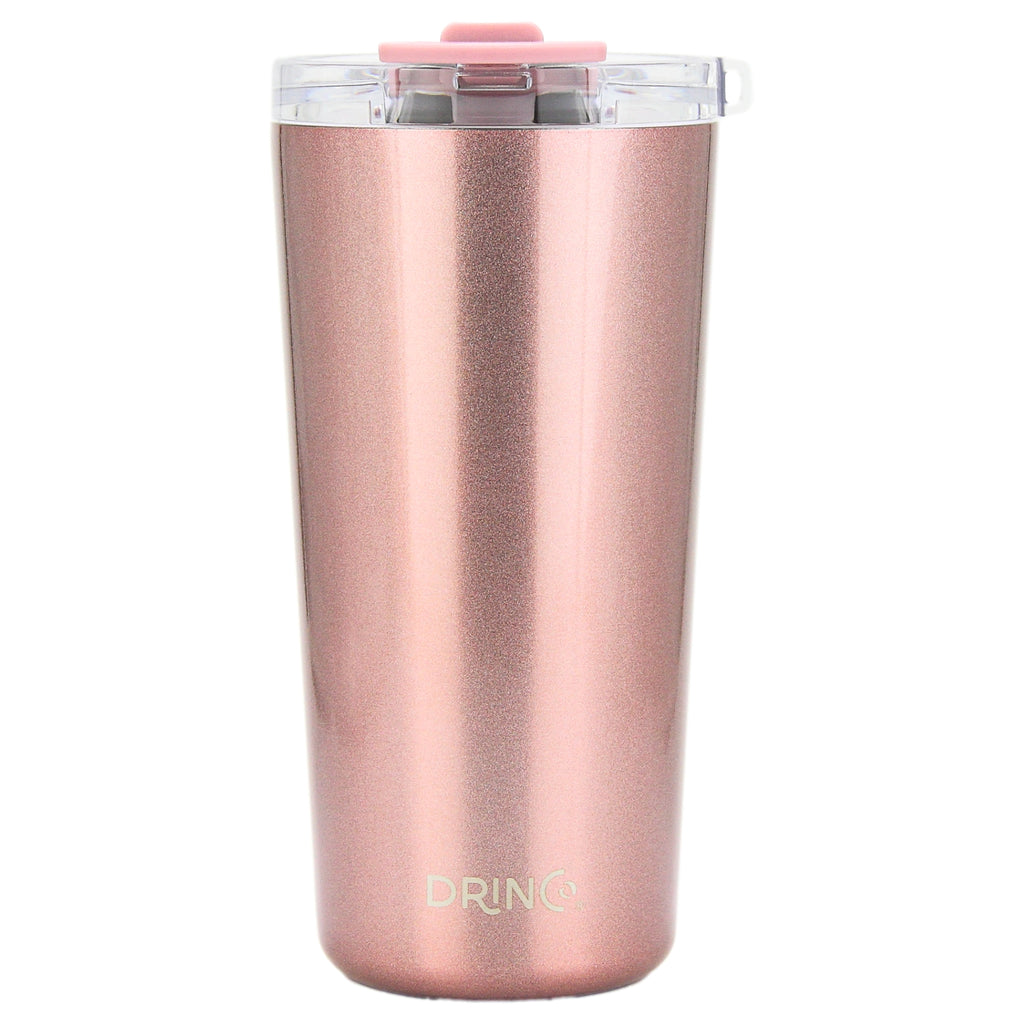 DRINCO® Seattle 20oz Insulated Tumbler Spill Proof Lid w/straw-Gold by Orchid Lavender Tumblers