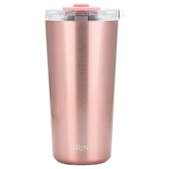 DRINCO® Seattle 20oz Insulated Tumbler Spill Proof Lid w/straw-Gold by Orchid Lavender Tumblers