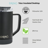 DRINCO® 16 oz Coffee Mug Vacuum Insulated Camping Mug Double Wall by Orchid Lavender Outdoor Recreation