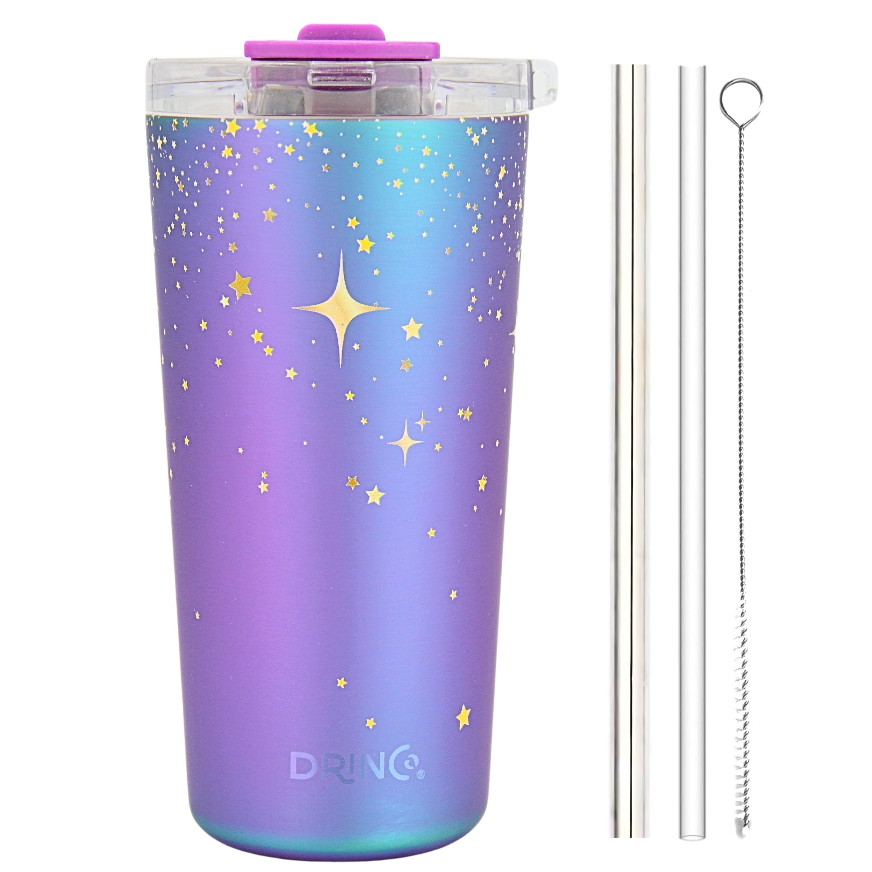 DRINCO® Seattle 20oz Insulated Tumbler Leakproof w/straw-North Star by Orchid Lavender Tumblers