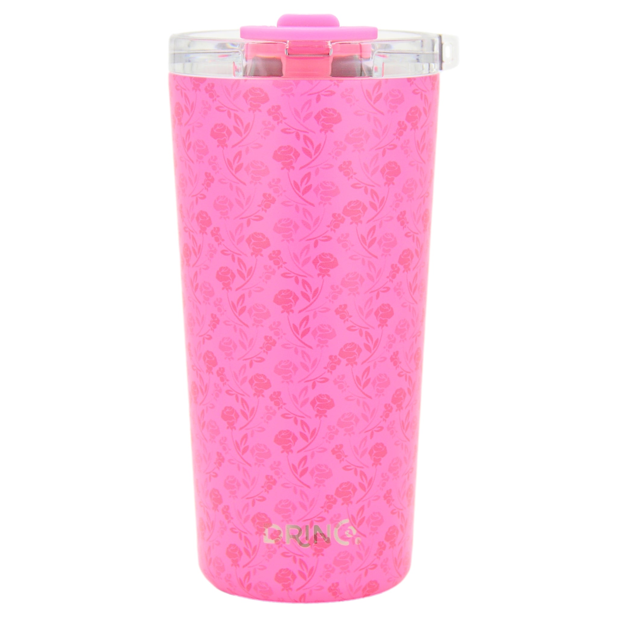 DRINCO® Seattle 20oz Insulated Tumbler Leakproof w/straw-Pink Rose by Orchid Lavender Tumblers
