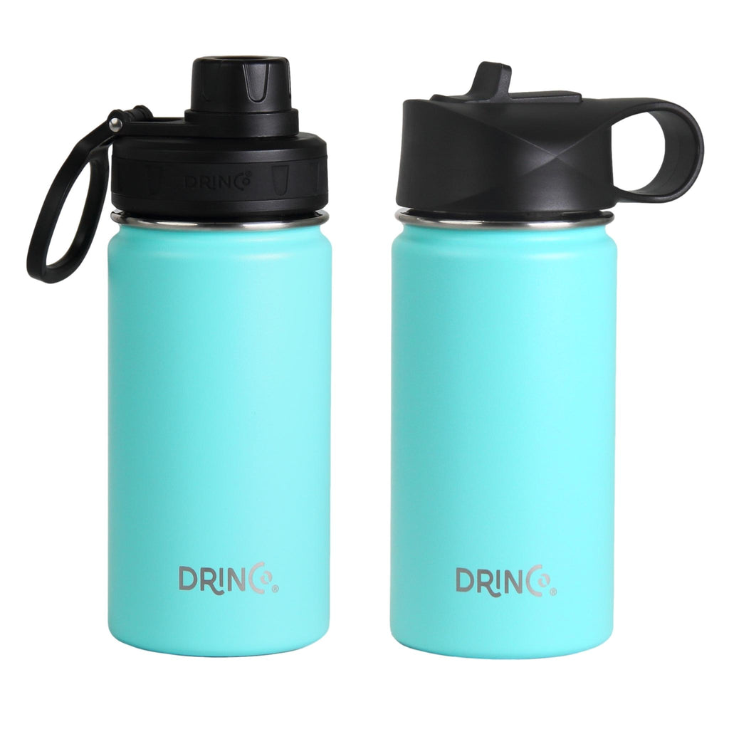 DRINCO® 14oz Stainless Steel Sport Water Bottle - Teal by Orchid Lavender Outdoor Recreation