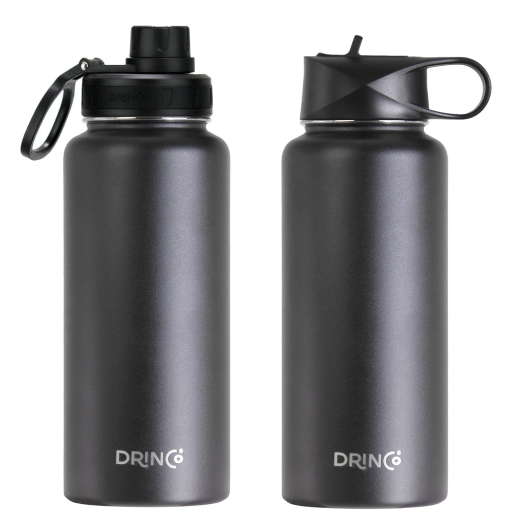 DRINCO® 32oz Stainless Steel Water Bottle - Black by Orchid Lavender Water Bottles