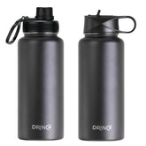 DRINCO® 32oz Stainless Steel Water Bottle - Black by Orchid Lavender Water Bottles