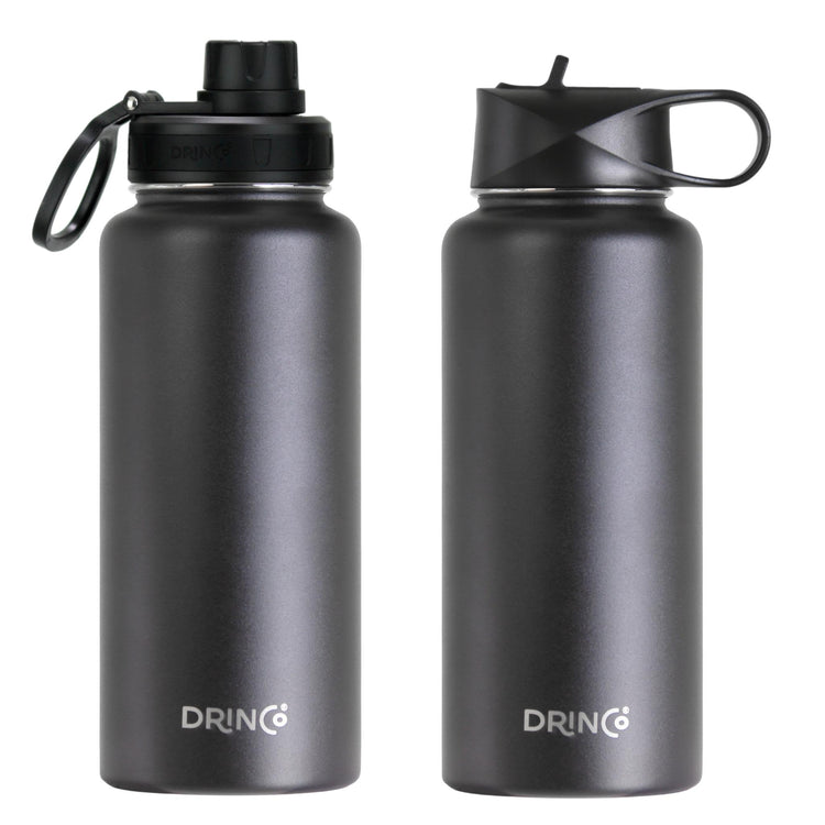 DRINCO® 32oz Stainless Steel Water Bottle - Black by Orchid Lavender Water Bottles