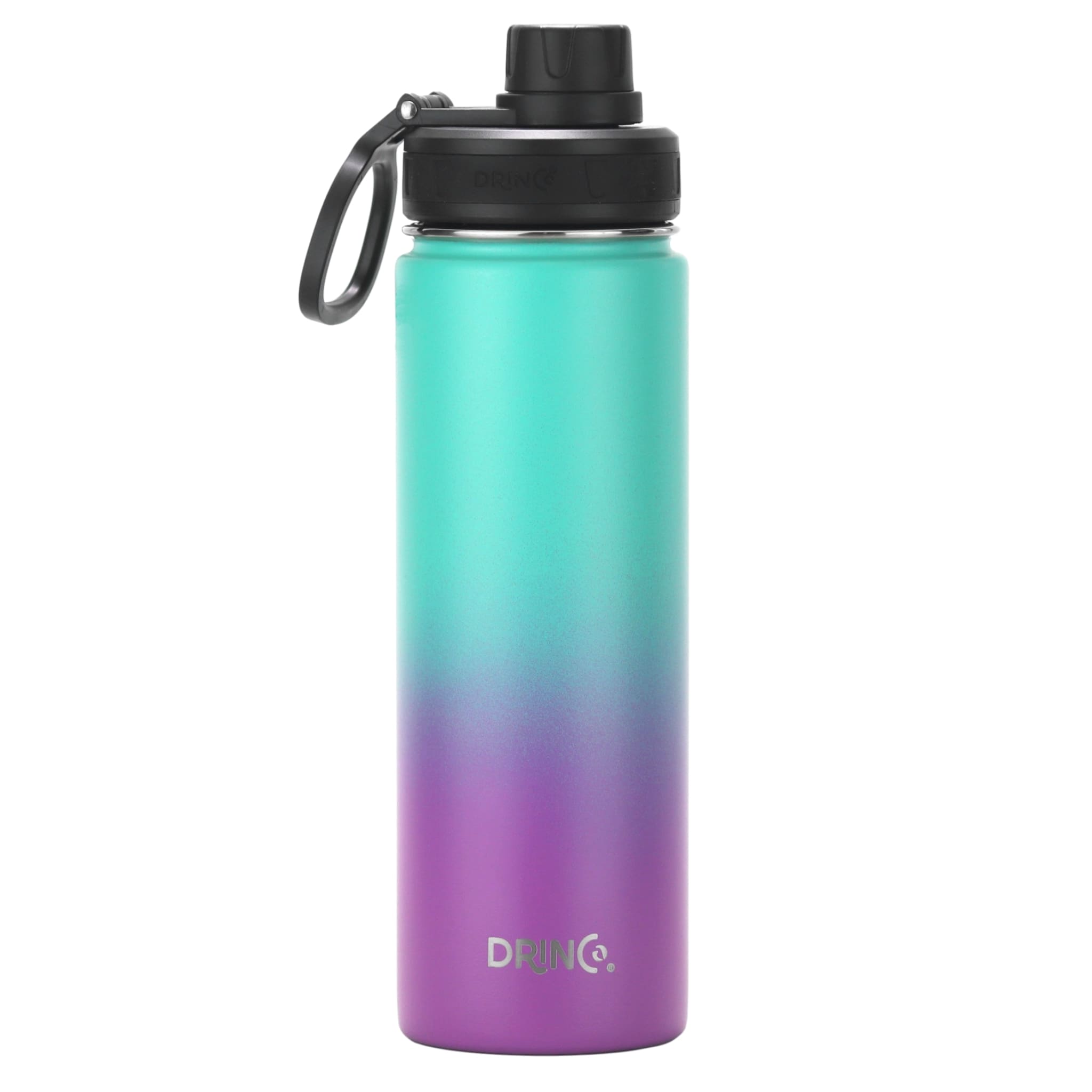 DRINCO® 22oz Stainless Steel Sport Water Bottle - Ombre Fuschia Teal by Orchid Lavender Water Bottles