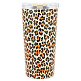 DRINCO® Seattle 20oz Insulated Tumbler Leakproof w/straw-Leopard by Orchid Lavender Tumblers