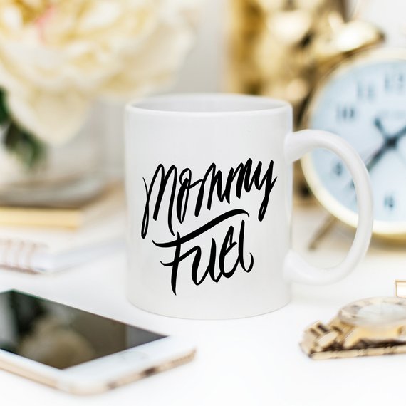 Mommy Fuel Mug by Magenta Shadow Coffee & Tea Cups